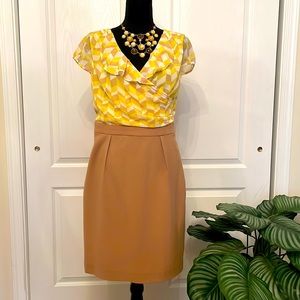 Cute Yellow & Tan Dress
